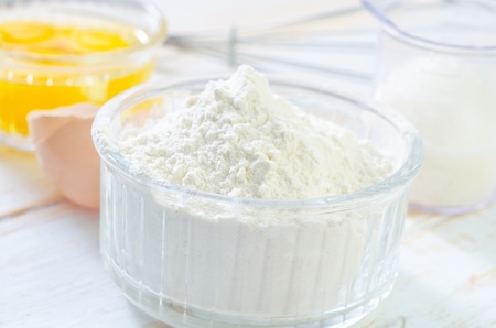 ingredients for doughの写真素材