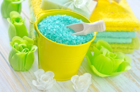 aroma salt and soapの写真素材