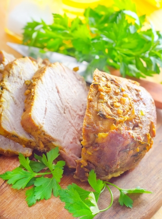 baked meatの写真素材