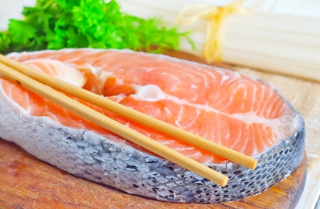 red salmonの写真素材