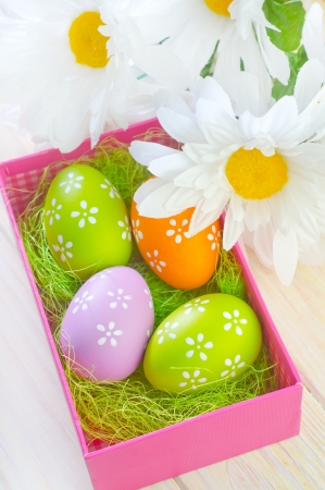 easter eggsの写真素材