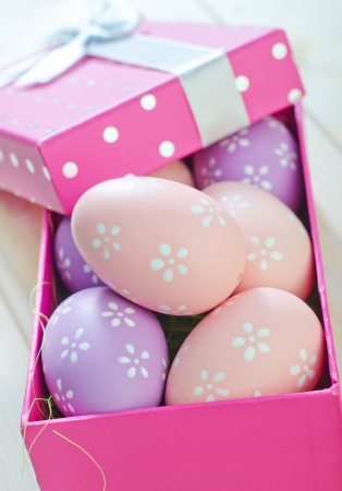 easter eggsの写真素材