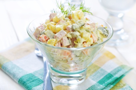 fresh saladの写真素材