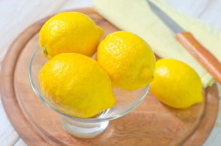 fresh lemonsの写真素材