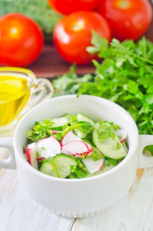 fresh saladの写真素材