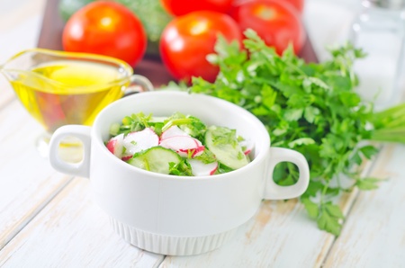 fresh saladの写真素材