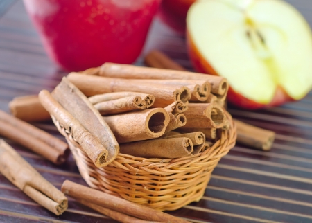 apples and cinnamonの写真素材