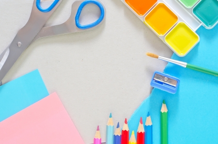 school suppliesの写真素材