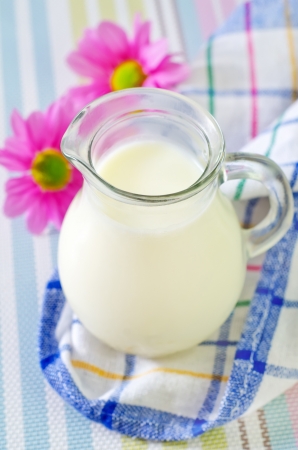 milk in jugの写真素材
