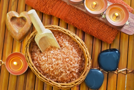 sea salt and soapの写真素材