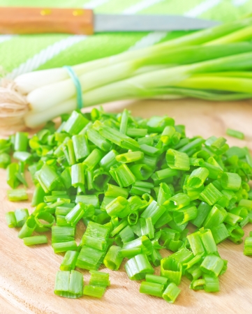 green onionの写真素材