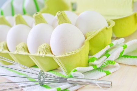 raw eggsの写真素材