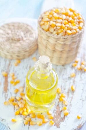 corn and oilの写真素材