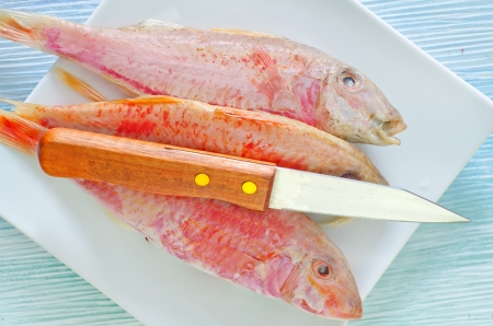 raw fishの写真素材
