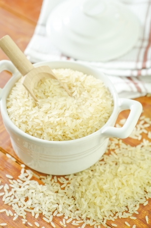 raw riceの写真素材