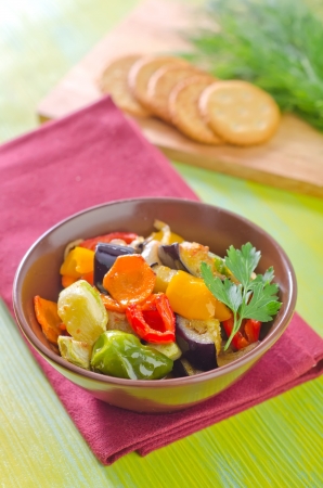 baked vegetablesの写真素材