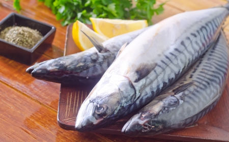 raw fishの写真素材