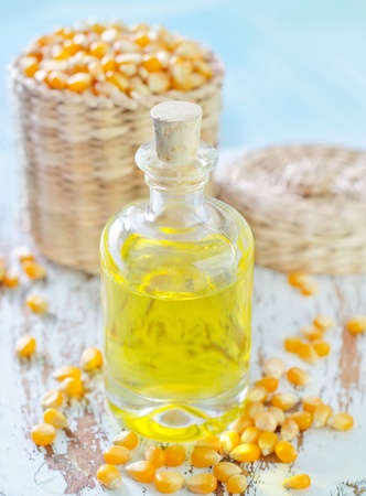 corn and oilの写真素材