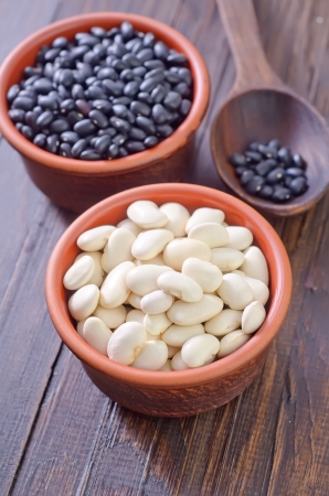 black and white beansの写真素材