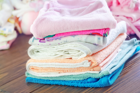 baby clothesの写真素材