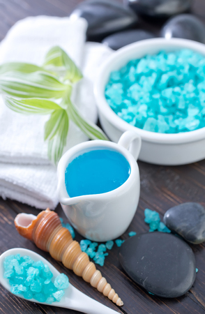 se salt and oilの写真素材
