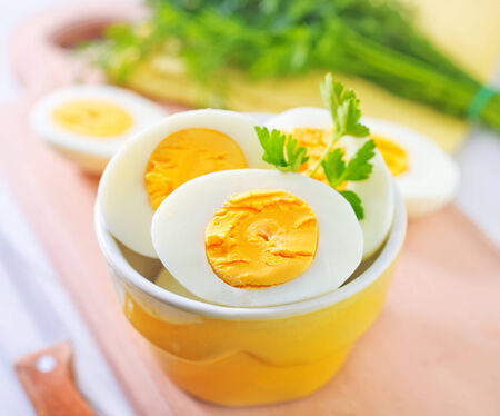 boiled eggsの写真素材