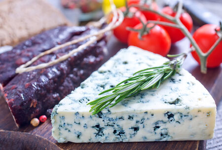 cheese and sausageの写真素材