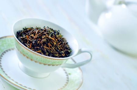 green tea in cupの写真素材
