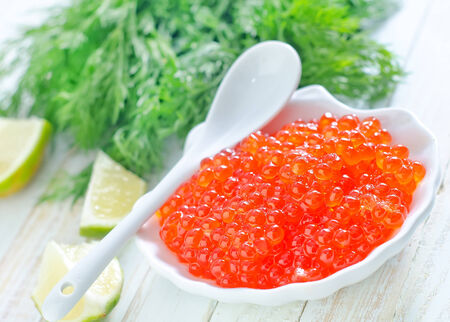 salmon caviarの写真素材