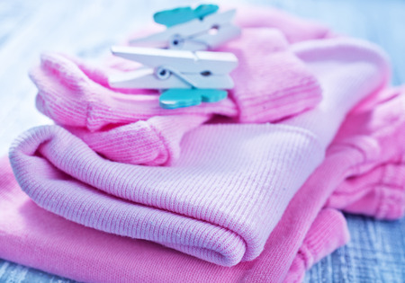 baby clothesの写真素材