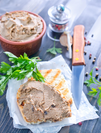 pate and breadの写真素材
