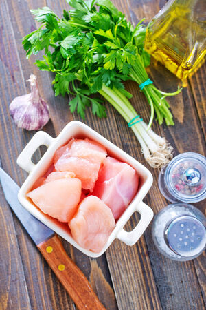 raw chickenの写真素材