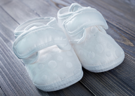 Little baby shoesの写真素材