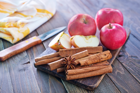 apples and cinnamonの写真素材