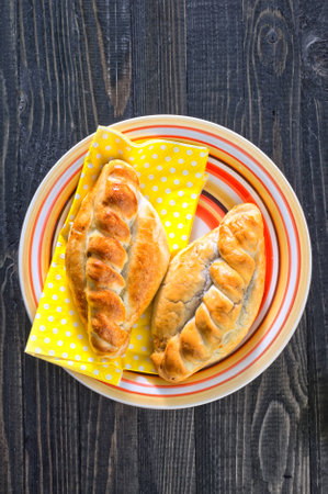 pie with meatの写真素材