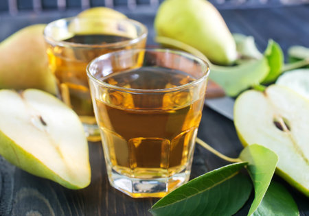 pear juiceの写真素材