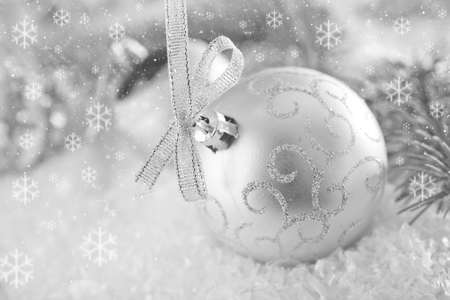 christmas decoration on a table, decoration for christmas treeの写真素材