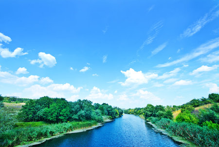River in Ukraineの写真素材