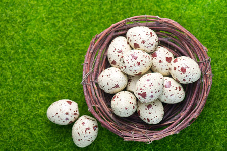decorative painted Easter eggs, color eggs, easter background