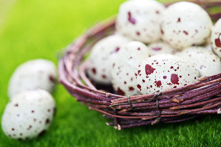 decorative painted Easter eggs, color eggs, easter background
