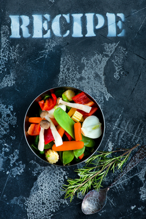 mix vegetables, fresh food for dinner, mix vegetablesの写真素材
