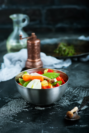 mix vegetables, fresh food for dinner, mix vegetablesの写真素材