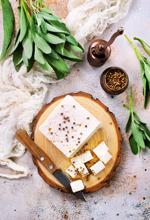 cheese on board and on a table, stock photoの写真素材