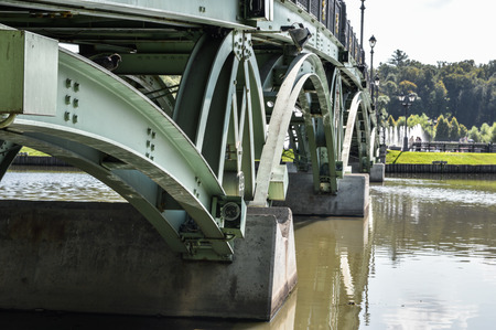 Moscow, Tsaritsyno. Closeup view of bridgeの写真素材