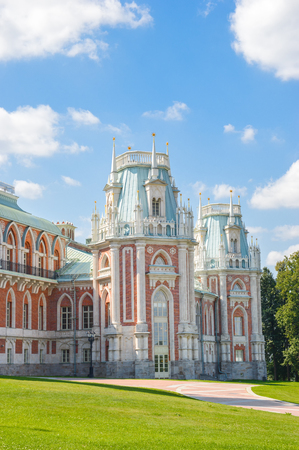Big Grand Palace of Museum-reserve Tsaritsyno, Moscow, Russiaのeditorial素材