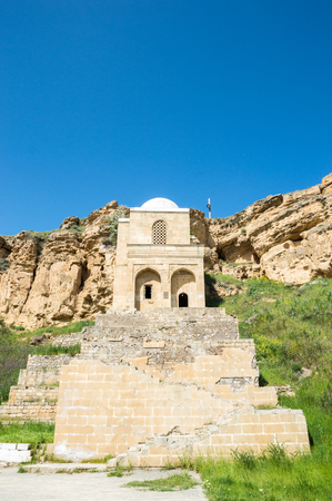 Diri Baba Mausoleum located in Maraza city of Gobustan District, Azerbaijanのeditorial素材