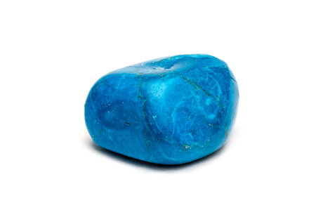 Howlite - imitation of turquoise mineral isolated on white background