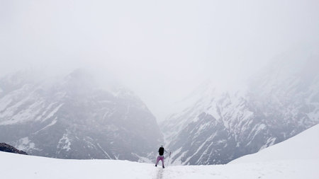 Nepal Trekkingの写真素材