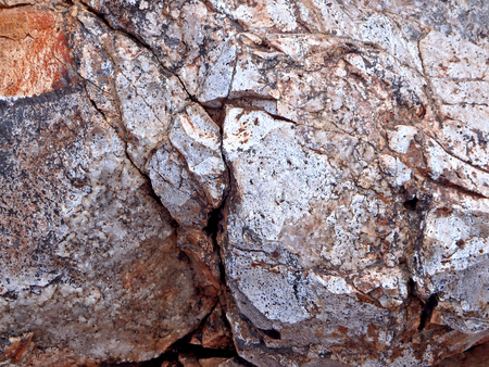 Natural abstract rock colored by desert varnish. Found on Apache Trail west of Roosevelt Lake in Arizona.の写真素材