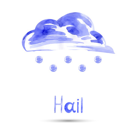 Watercolor illustration of hall. Vector.のイラスト素材